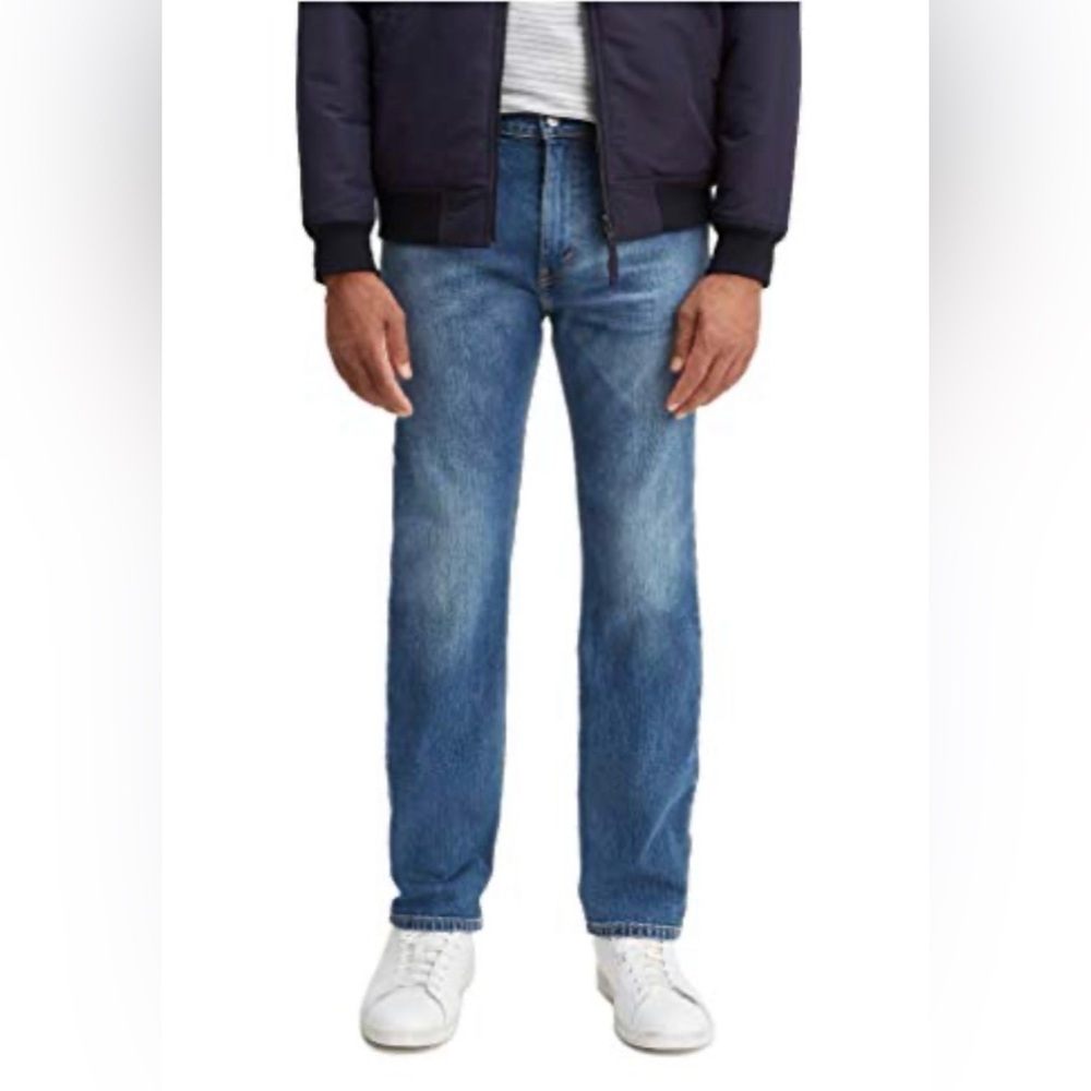 NWT Levi's Men's 505 Regular Fit Jeans Goldenrod-Stretch, 42W x 30L